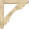 Ekena Millwork Olympic Craftsman Rough Sawn Bracket w/ Offset Brace, Douglas Fir, 6"W x 32"D x 32"H BKT0604X32X32OLY04RDF - alternate 4